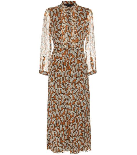 burberry carla printed pleated silk dress|Burberry shirt dress.